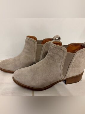 Women's Taupe Suede Lucky Brand Booties
